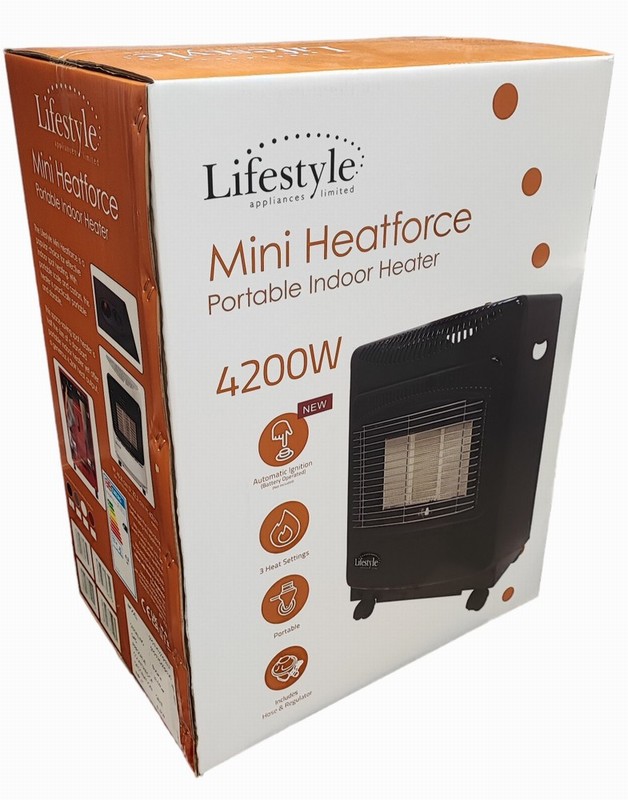Gas Heater LIFESTYLE Mini <7Kg Red C/W Regulator