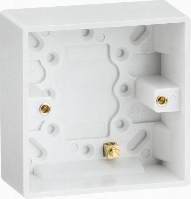Box Surface 1Gang 35mm Deep Pattress SQUARE EDGE