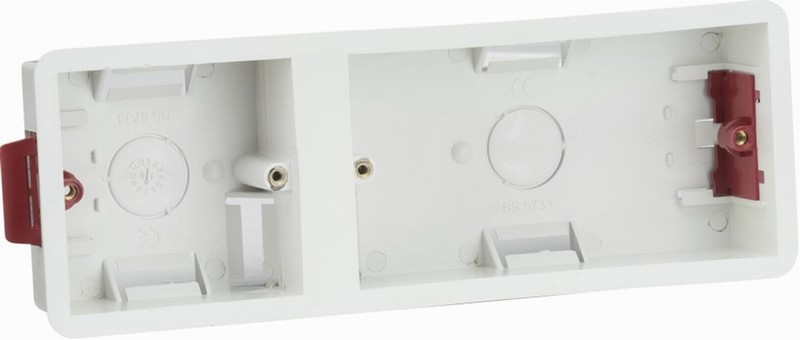 Box Dual 1 & 2gang Plasterboard 35mm deep