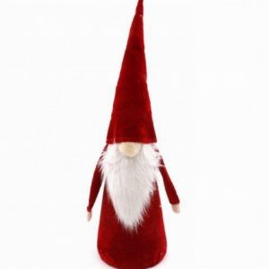 Christmas Ornament Gonk Standing Red Velvet 46cm