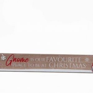 Chrismas Decoration Gnome Plaque Gnome 80x10cm   [+]
