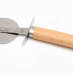 Pizza Cutter 19cm Wheel SS & Beechwood