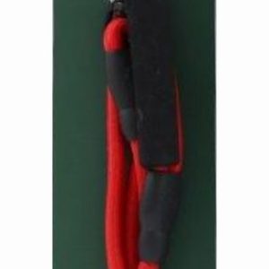 Dog Lead 38cm Round Soft Red