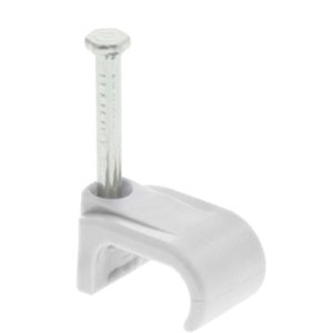 Cable Clips Flat  .75mm Clear x100
