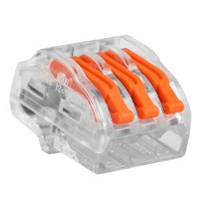 Wire Connector Lever Type 32Amp 3Port Clear