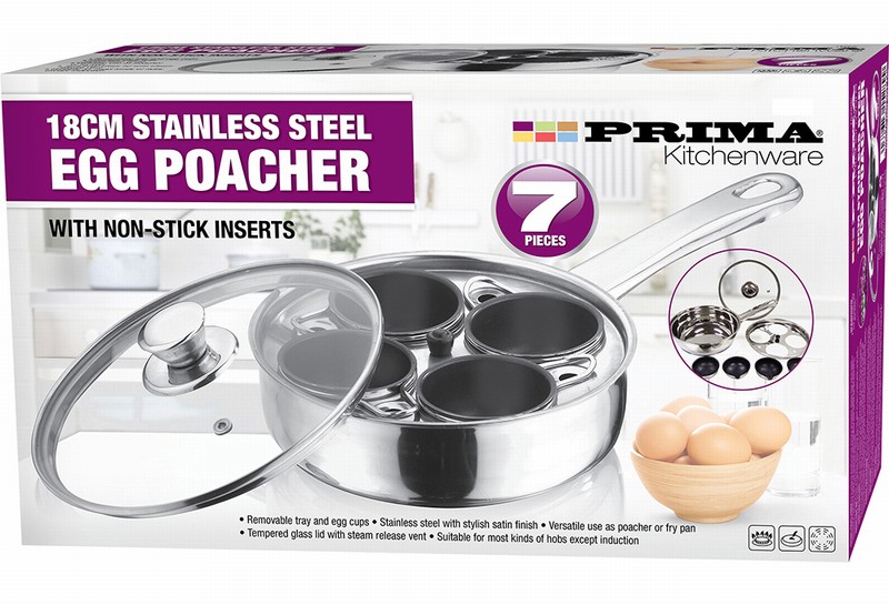 Egg Poacher 4 Cup Deluxe SS