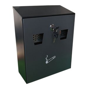Cigarette Bin Black 300x257x95mm