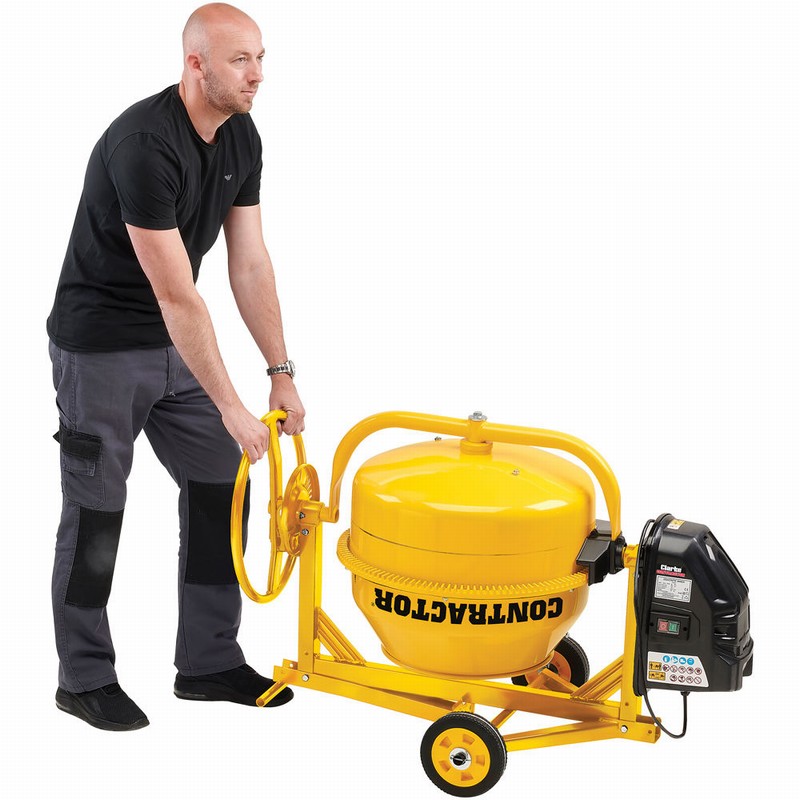 Concrete Mixer 125Ltr. Hand Wheel CCM125D Folding Legs - Image 2