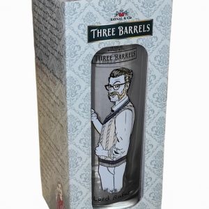 Glass THREE BARRELS Tumbler Lord Rufus
