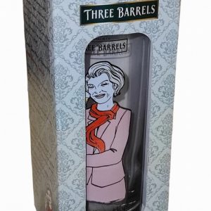 Glass THREE BARRELS Tumbler Lady Dorothy