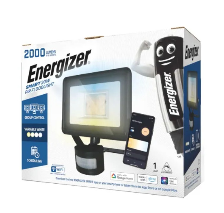Floodlight ENERGIZER SMART LED 20Watt & PIR D