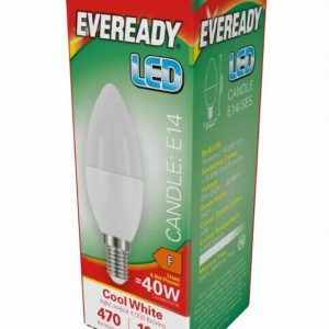 Lamp Low Energy LED Candle 4.9>40Watt SES 4000K CW Op.