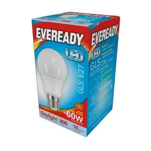 Lamp Low Energy LED GLS Pattern 8.8>60Watt ES 6500K DL