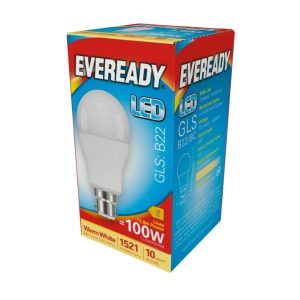 Lamp Low Energy LED GLS Pattern13.2>100Watt BC 3000K WW