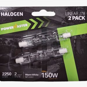 Tube Tungsten Halogen   120Watt  78mm x2  D