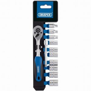Socket Set DRAPER MM 12Pce. 1/4" Drive  D