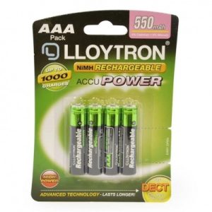 Battery Recharge Ni-MH AAAx4  550MAH