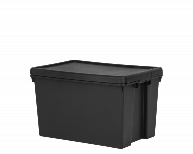 Box & Lid 62Ltr. WHAM BAM HEAVY Duty Black