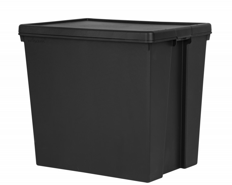 Box & Lid 154Ltr. WHAM BAM HEAVY Duty Black