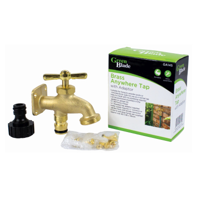 Tap Brass with Adaptor ANYWHERE