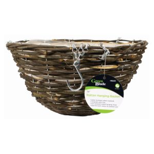 Hanging Basket 35cm 14" Rattan
