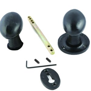 Antique Black Rim Knob Oval   [+]