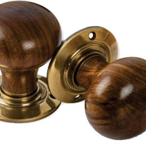 Handle Mortice & Rim Rosewood & A.Br Bun Pattern  D