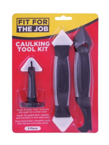 Caulking Tool Kit Stripper & Smoother 3Pce.