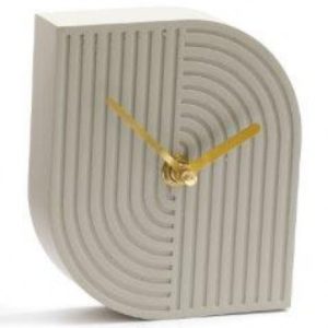 Clock Abstract 13x10cm White 1xAA Req.
