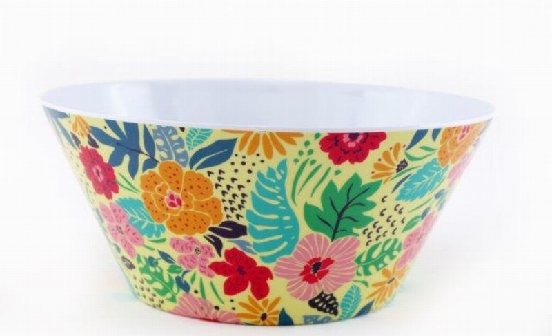 Picnic Ware Bowl Melamime FLORAL 25x11cm
