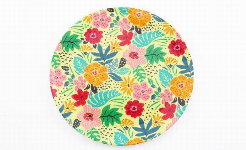 Picnic Ware Plate Melamime FLORAL 25cm