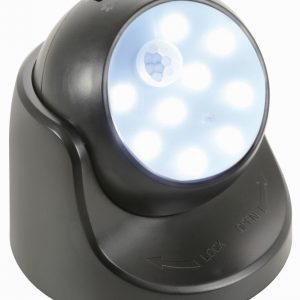 Light Sensor Operated LED Black IP44 3xAAA Req.