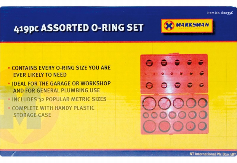 O Ring Assortment 419Pce. In Case