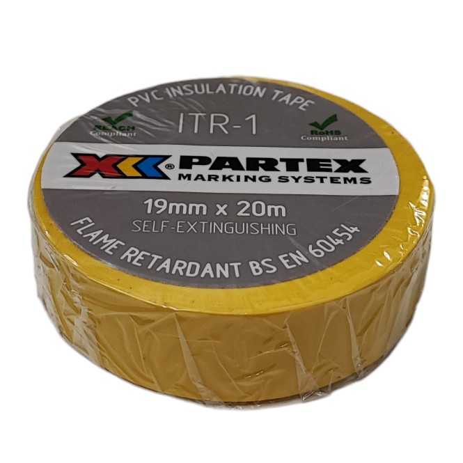 Tape Insulating 19mmx20m Yellow