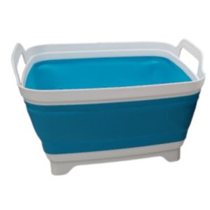 Sink WARRIOR Camping silicone Collapsible Fixed Handle Blue