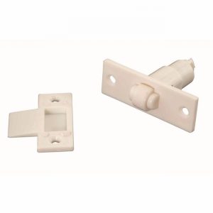 Catch Roller Adjustable Plastic 19mm Dia. Hole Req. Wh.