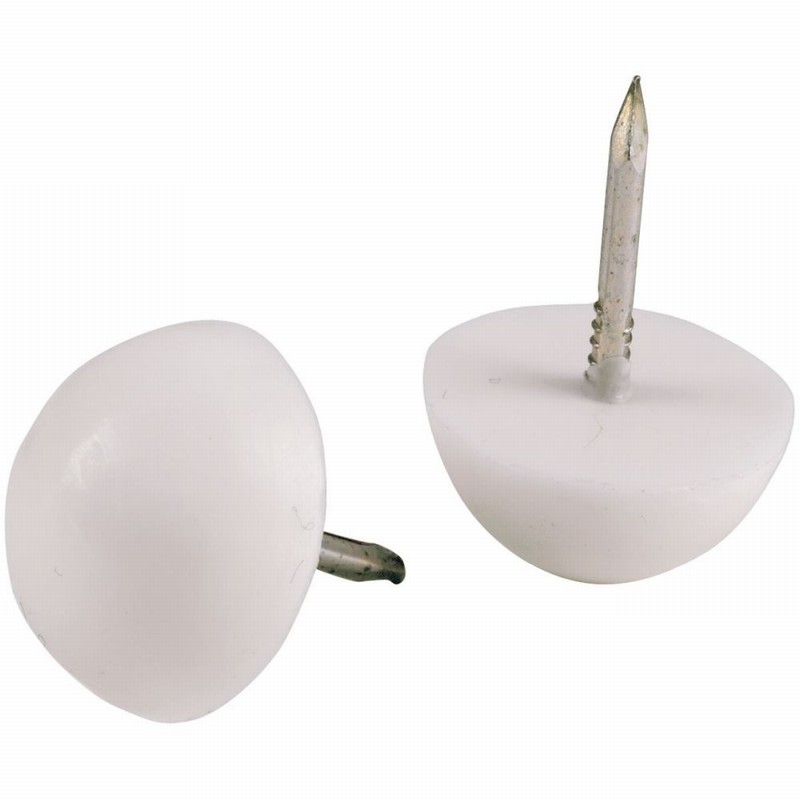 Bumper Nail in White 19mm Head x4