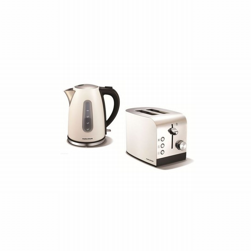 Kettle & Toaster Twin Pack ACCENTS White & SS