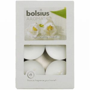 Candle Night Light BOLSIUS Aromatic Lily of the Valleyx6