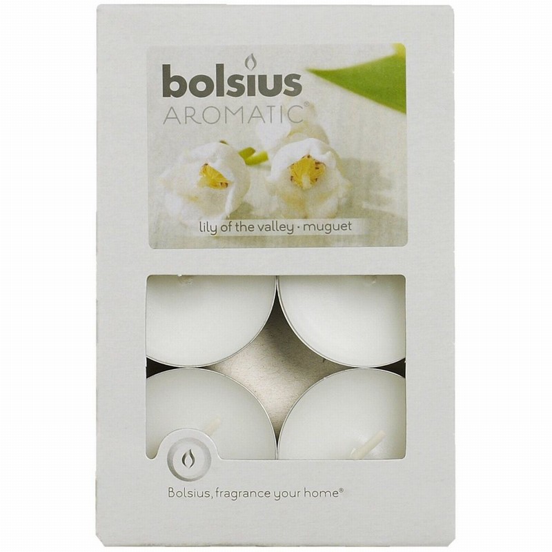 Candle Night Light BOLSIUS Aromatic Lily of the Valleyx6
