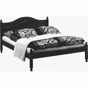 Bedstead 135cm 4'6 Black Carlton