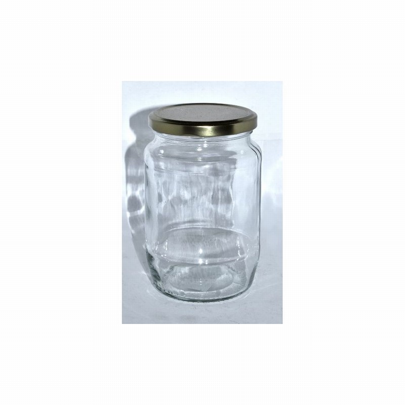 Jar Glass Round 580ml Preserving / Pickling Screw Lid