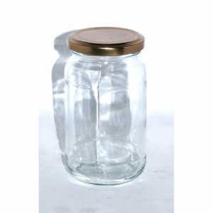 Jar Glass Round 454ml Preserving / Pickling Screw Lid