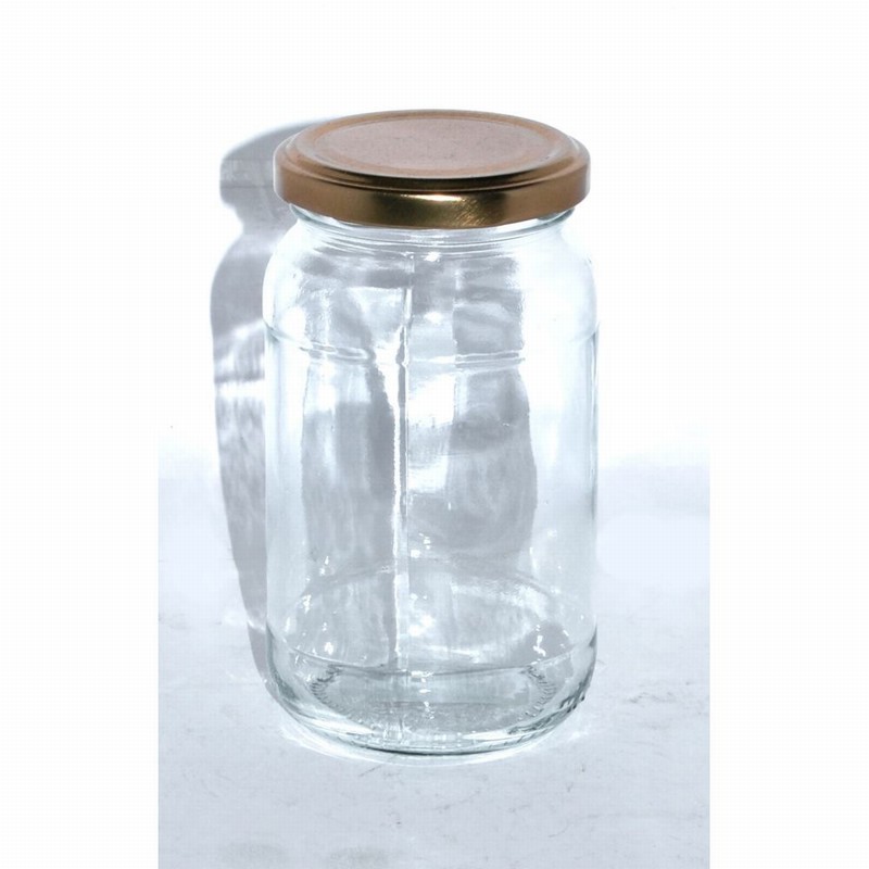 Jar Glass Round 454ml Preserving / Pickling Screw Lid