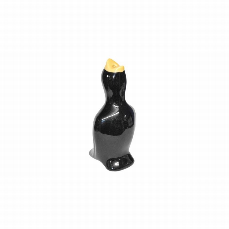 Pie Funnel Ceramic Black Bird Design D