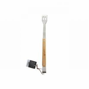Barbecue BBQ Tongs H/Duty Wooden Handle