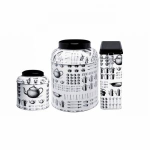 Storage Tin & Lid Kitchen Design Round 110x90mm D