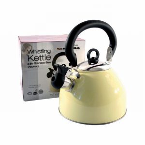 Kettle Whistling 2.5Ltr. Deluxe SS & Cream
