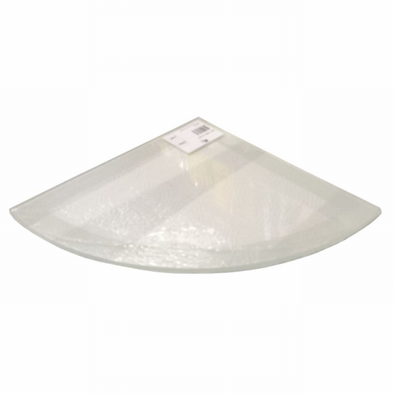 Shelf DURALINE Floating Glass Fr. Border 25x25cm Corner D