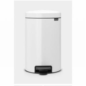 Pedal Bin White 12Ltr Motion Control NEWICON
